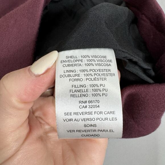 Dhruv Kapoor Anthro Womens Dress XL Purple Sequined Floral Textured Shift Boho - Picture 13 of 14